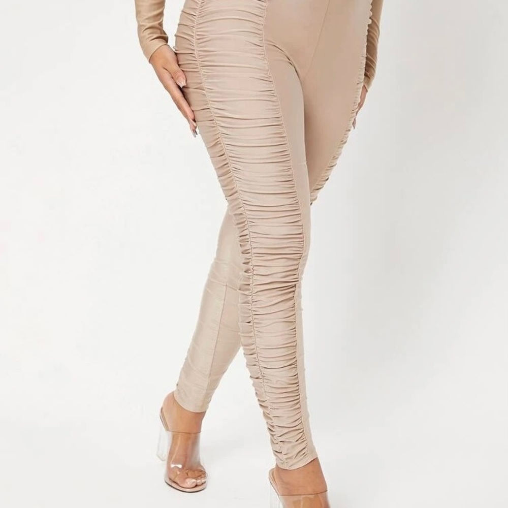 Apricot High Waist Ruched Leggings